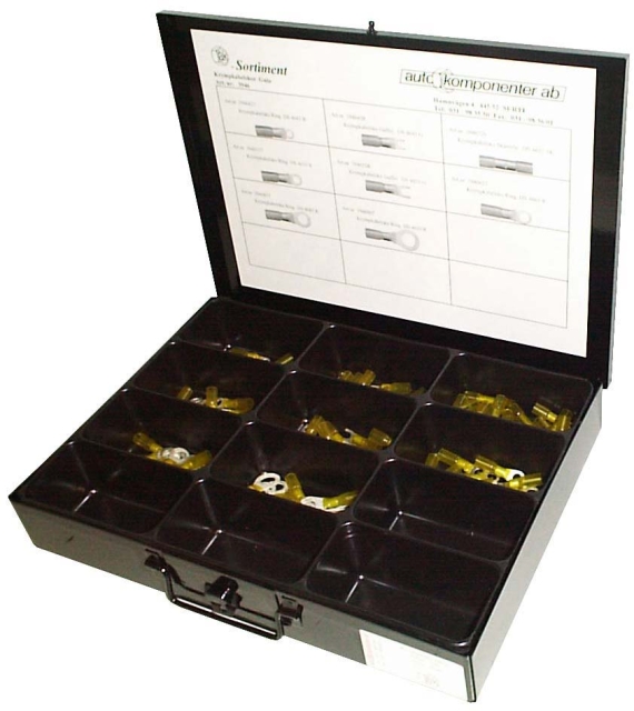 Sortimentslåda krympkabelskor Duraseal gula 4–6,5 mm² 95-delars