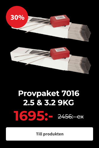 Provpaket svetselektroder 7016 2,5mm&3.2