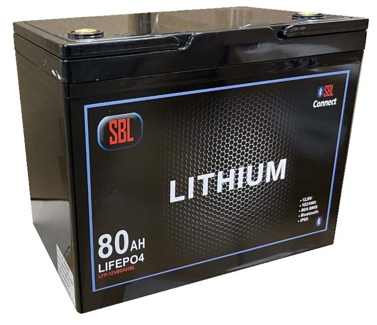 Batteri Lithium 12V 80AH Blåtand