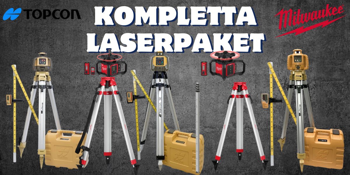 Kompletta rotationslaserpaket