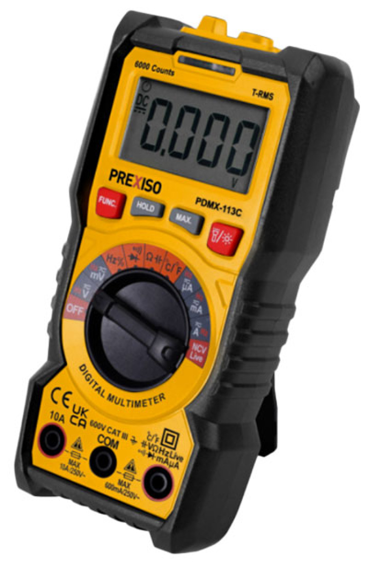 PREXISO PDMX-113C Digital multimeter AC/DV 600V i gruppen Lasrar & mätinstrument / Mätverktyg hos PT Verktyg (26-PRPDMX113C)