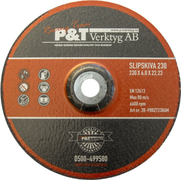 P&T Slipskiva180 x 6 x 22,23MM 25ST/FP i gruppen Maskintillbehör & förbrukning / Slip- & skärverktyg / Kap- & slipskivor / Slipskivor hos PT Verktyg (28-P80271806M)