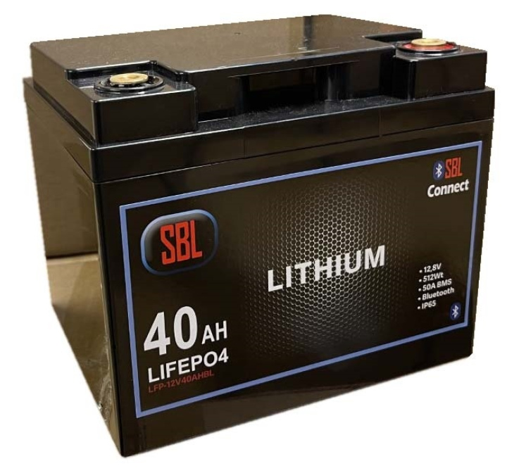 Batteri Lithium 12V 40AH Blåtand i gruppen El & belysning / Strömförsörjning / Batterier & laddare / Fordonsbatterier & laddare / Fordonsbatterier hos PT Verktyg (A21-LFP-12V40AHBL)