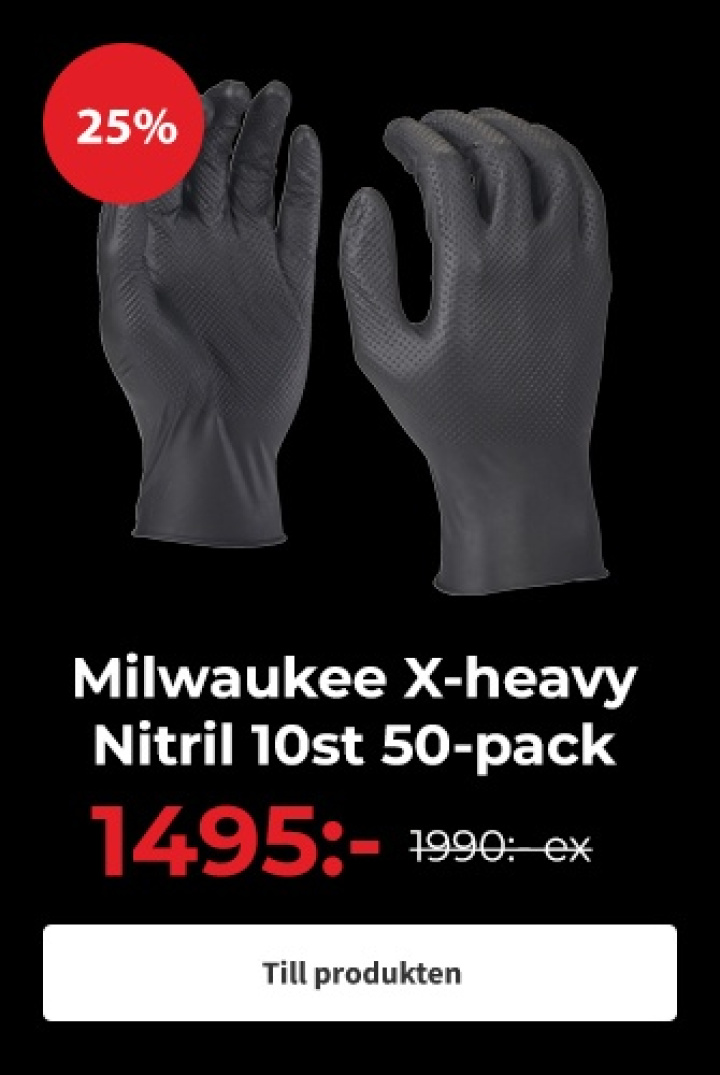 Nitril x-heavy 10st 50-pack i gruppen Kläder & skydd / Handskar / Engångshandskar hos PT Verktyg (A22-NITRIL-10P)